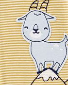 Baby Goat Snap-Up Cotton Sleep & Play Pajamas, image 2 of 4 slides