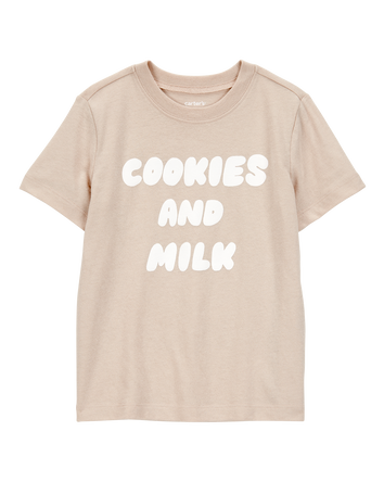 Toddler Boy Cookies & Milk Short-Sleeve Graphic Tee - Tan, 