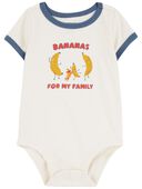 Ivory - Baby Bananas For My Family Cotton Bodysuit