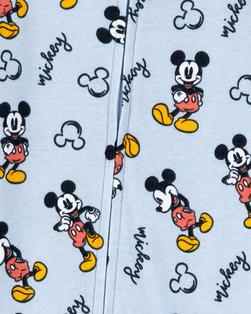 Baby Disney© Mickey Mouse Snug Fit Cotton Footie 1-Piece Pajamas - Blue, 