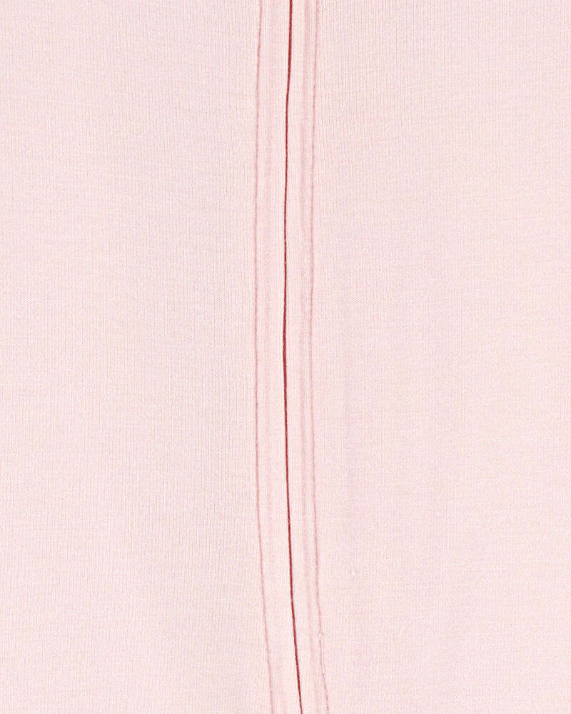 Baby Girl Solid 2-Way Zip PurelySoft Sleep & Play Pajamas - Light Pink, image 4 of 6 slides
