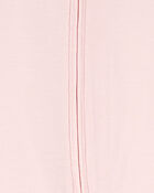 Baby Girl Solid 2-Way Zip PurelySoft Sleep & Play Pajamas - Light Pink, image 4 of 6 slides