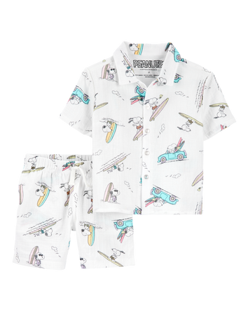 Toddler Snoopy 2-Piece Gauze Outfit Set, 