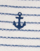 Baby Striped Hooded Romper, image 2 of 3 slides
