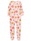 Pink Kid 1-Piece Paris Fleece Footie Pajamas | carters.com