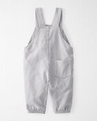 Baby Organic Cotton Mock Neck Bodysuits & Corduroy Overall Set, image 4 of 4 slides