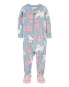 Toddler 2-Pack Cotton Rib 1-Piece Footie Pajamas, image 4 of 6 slides