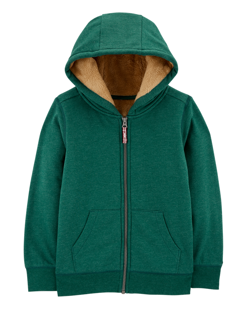 Kid Zip-Up Fleece Hoodie, image 1 of 4 slides