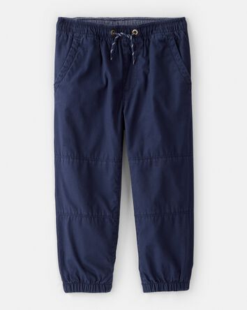 Toddler Boy Lined Joggers - Navy, 
