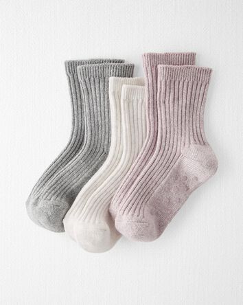 Toddler 3-Pack Slip Resistant Socks, 