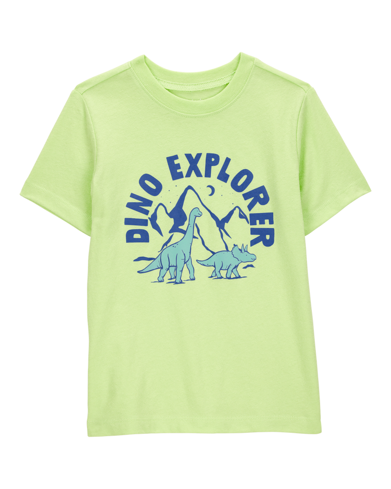Toddler Boy Dino Explorer Graphic Tee - Green, image 1 of 3 slides