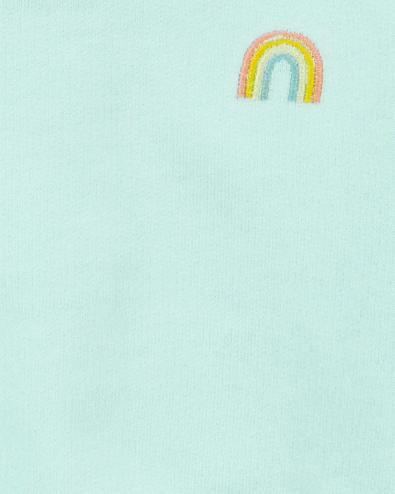 Baby 2-Piece Rainbow Sweatshirt & Short Set, image 2 of 3 slides