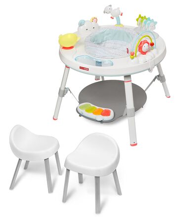 Silver Lining Cloud 3-in-1 Grow with Me Set with Activity Center & Toddler Chairs, 