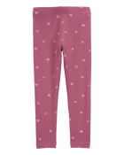 Baby Heart Print Stretch Leggings, image 2 of 3 slides