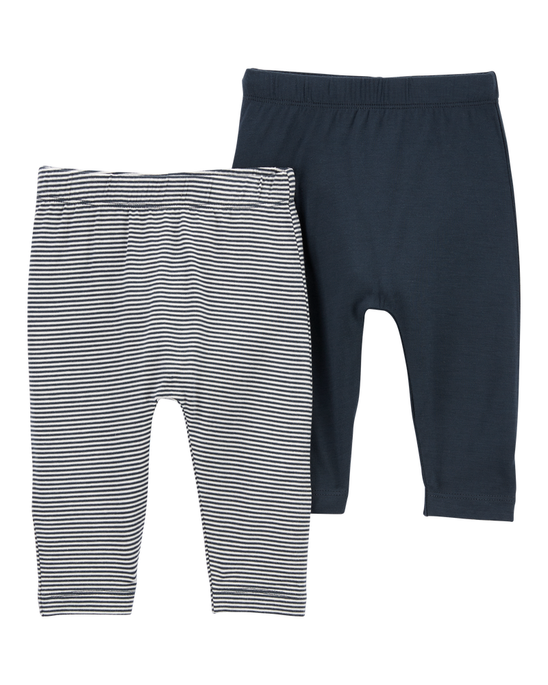 Baby 2-Pack PurelySoft Pants, image 1 of 5 slides