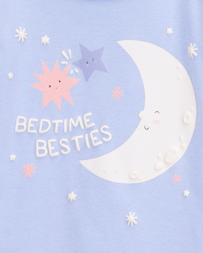 Baby 4-Piece Moon 100% Snug Fit Cotton Pajamas - Purple, image 2 of 4 slides