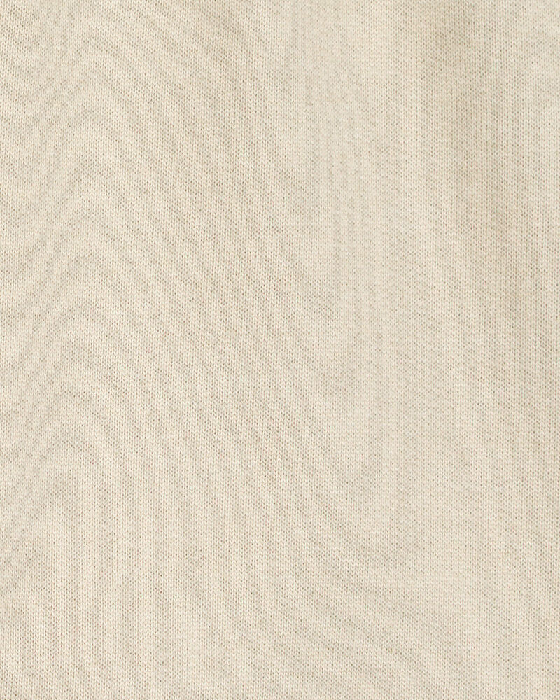 Baby Boy Pull-On French Terry Shorts - Khaki, image 3 of 4 slides