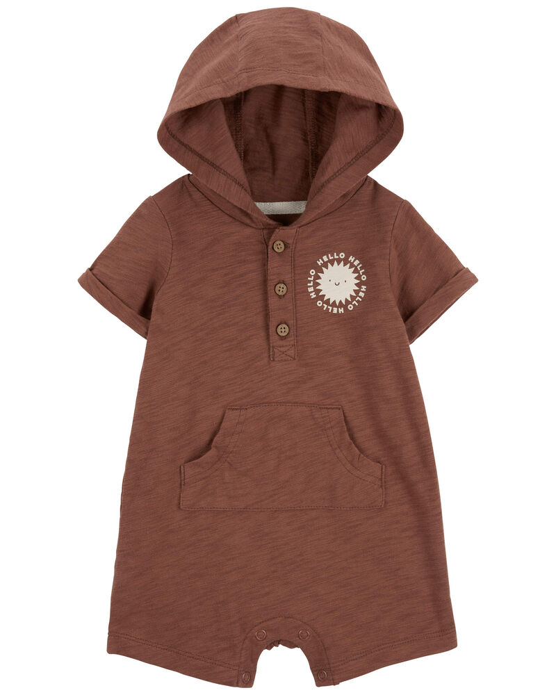 Baby Sun Hooded Romper, image 1 of 4 slides