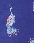 Baby 1-Piece Peacock 100% Snug Fit Cotton Footless Pajamas, image 2 of 5 slides