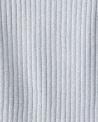 Baby Boy Ribbed Cotton Jumpsuit - Blue, image 2 of 3 slides