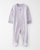 Baby  Organic Cotton Striped Sleep & Play Pajamas, image 1 of 4 slides