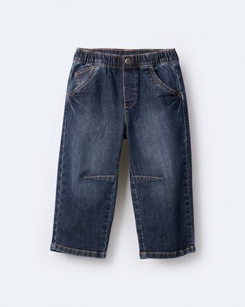 Toddler Barrel Pant in Denim - Blue, 