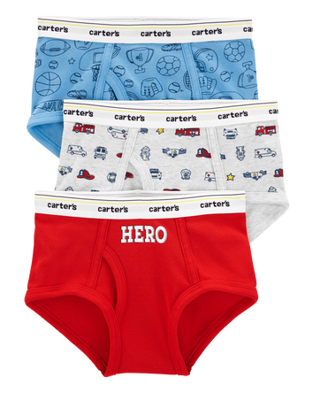3-Pack Hero Cotton Briefs Underwear, 
