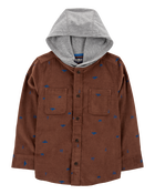 Kid Mountain Print Corduroy Button-Front Shacket
, image 1 of 3 slides