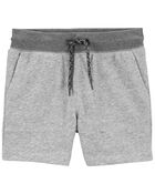 Baby Ribbed Knit Drawstring Shorts, image 1 of 2 slides