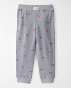 Toddler Organic Cotton Waffle Knit Set in Shadow Fox Print, image 3 of 6 slides