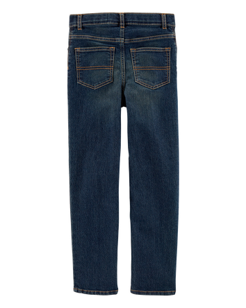Kid Slim Straight Leg Heritage Wash Jeans, 