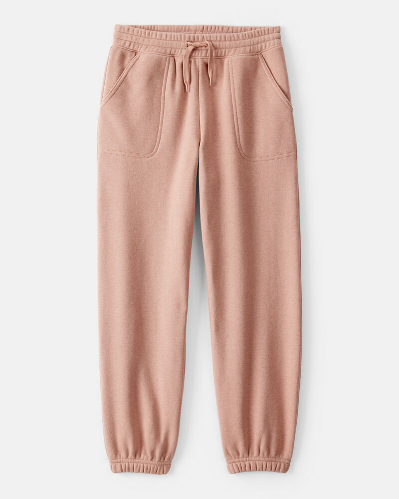 Girls Cotton Joggers - Brown, image 1 of 4 slides