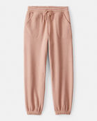 Girls Cotton Joggers - Brown, image 1 of 4 slides