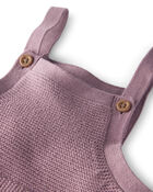 Baby Organic Cotton Sweater Knit Overalls, image 2 of 5 slides