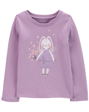 Toddler Bunny Long-Sleeve Graphic Tee, 