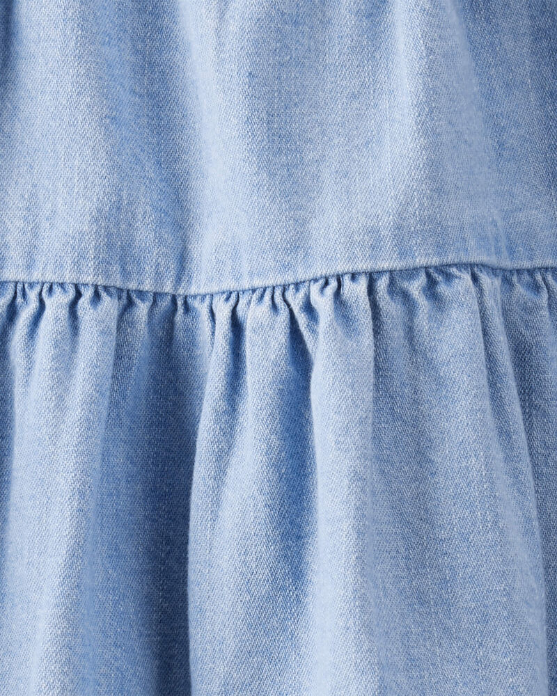 Baby Organic Cotton Chambray Dress , image 5 of 6 slides