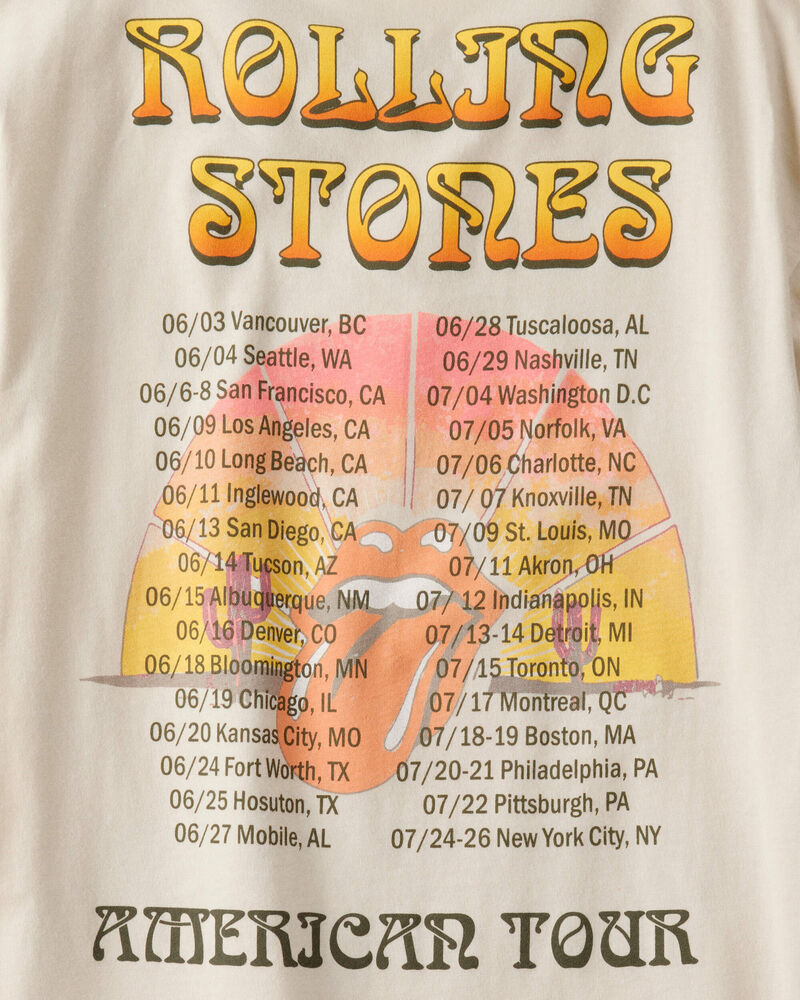 Kid Rolling Stones Short-Sleeve Graphic Tee - Cream, image 4 of 4 slides