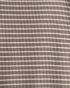 Baby Organic Cotton Sleep & Play in Brown Stripes, image 3 of 5 slides