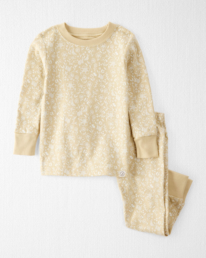 Baby Floral Print Organic Cotton 2-Piece Pajamas, image 1 of 4 slides