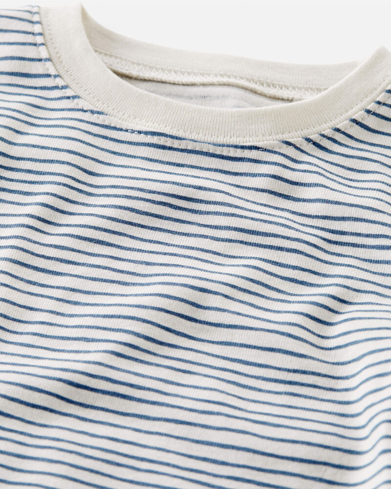 Toddler Organic Cotton Pajamas Set in Stripes, image 2 of 6 slides