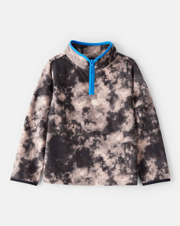 Boys Tie Dye Microfleece Quarter-Zip Pullover , 