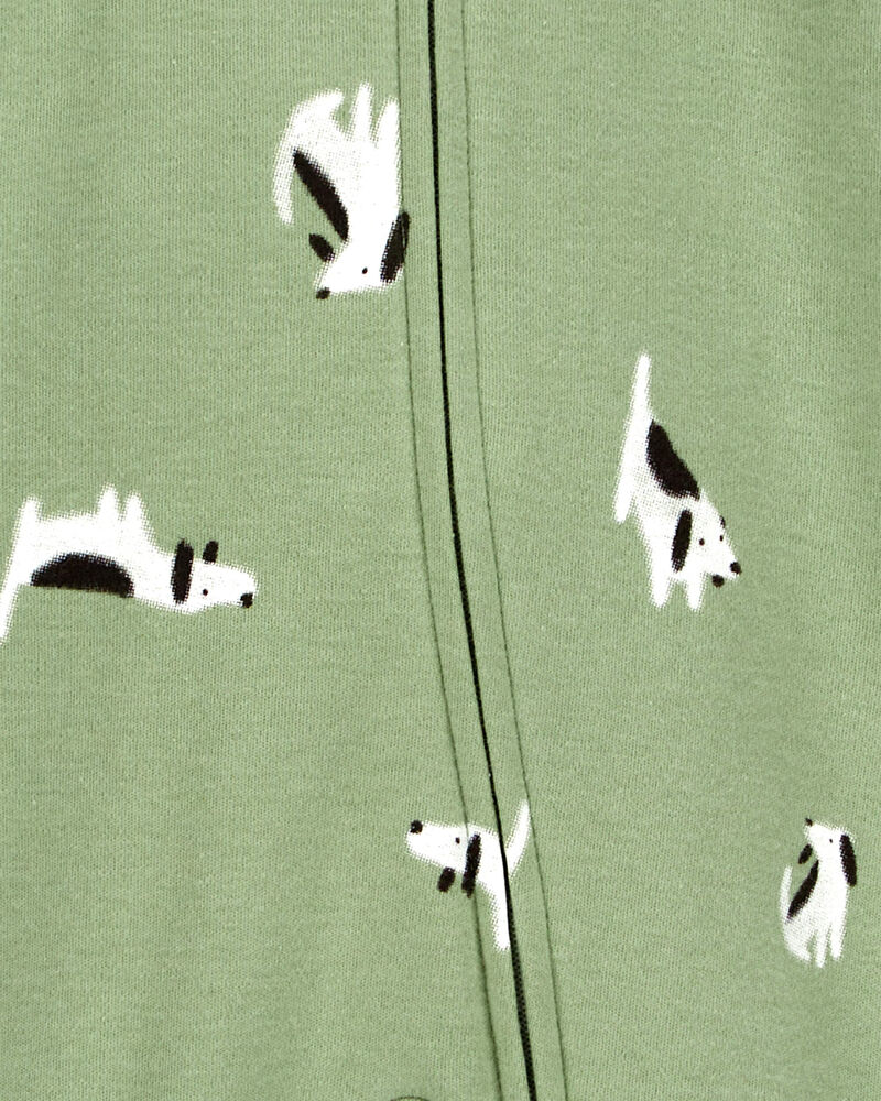 Baby 2-Pack 2-Way Zip Cotton Sleep & Play Pajamas, image 5 of 5 slides