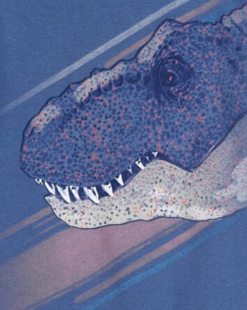 Kid 4-Piece Dinosaur Cotton Pajamas, 