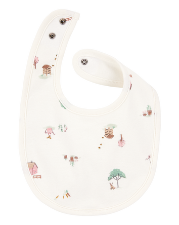 Baby 3-Pack Floral Bibs - Pink/Ivory, 