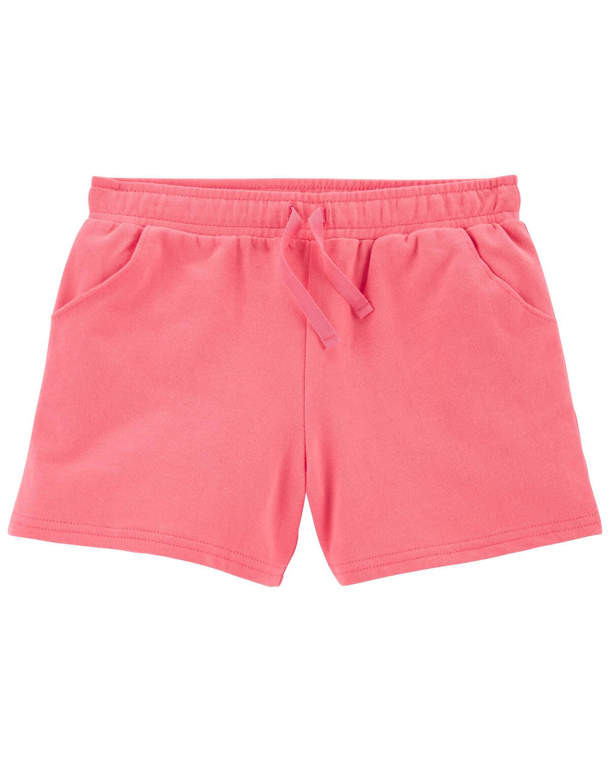 Pink Kid Pull-On French Terry Shorts | carters.com