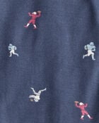 Baby Boy 2-Piece Football Print PurelySoft Long-Sleeve Multipack Bodysuits - Navy/Grey, image 5 of 7 slides