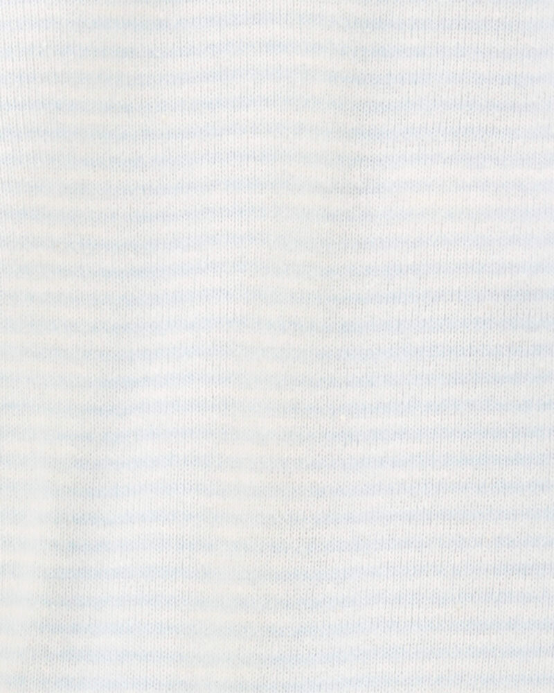 Baby Preemie Striped Cotton Sleep & Play Pajamas, image 5 of 7 slides