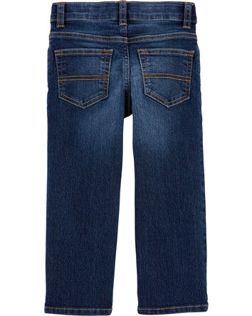 Faded Blue Wash Classic Jeans, 