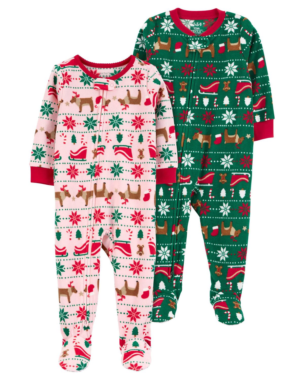 Multi Baby 2Pack 1Piece Pajamas