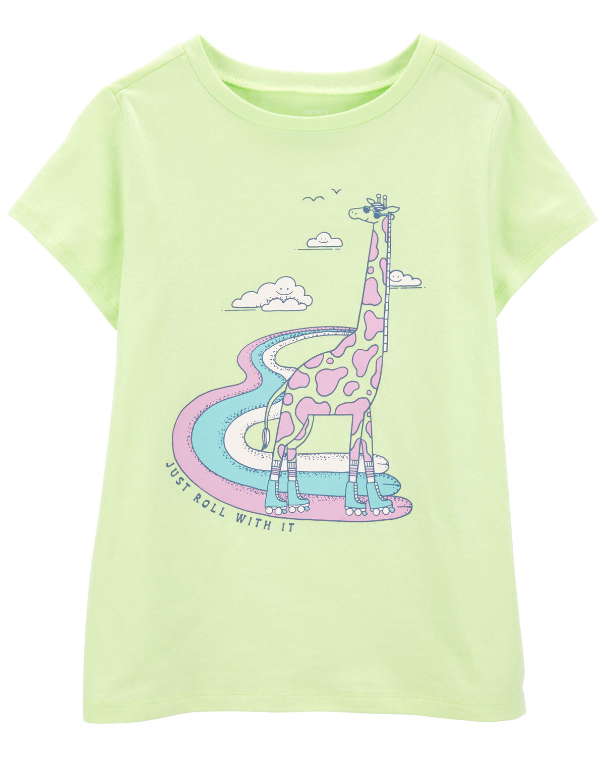 Green Kid Giraffe Graphic Tee | carters.com